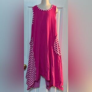 KidCuteTure Pink Dress & Leggings Sz 14
